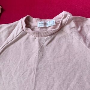 Toddler Miles‎ Baby Sweatsuit 2 pieces blush pink size 12 M top 18M bottom